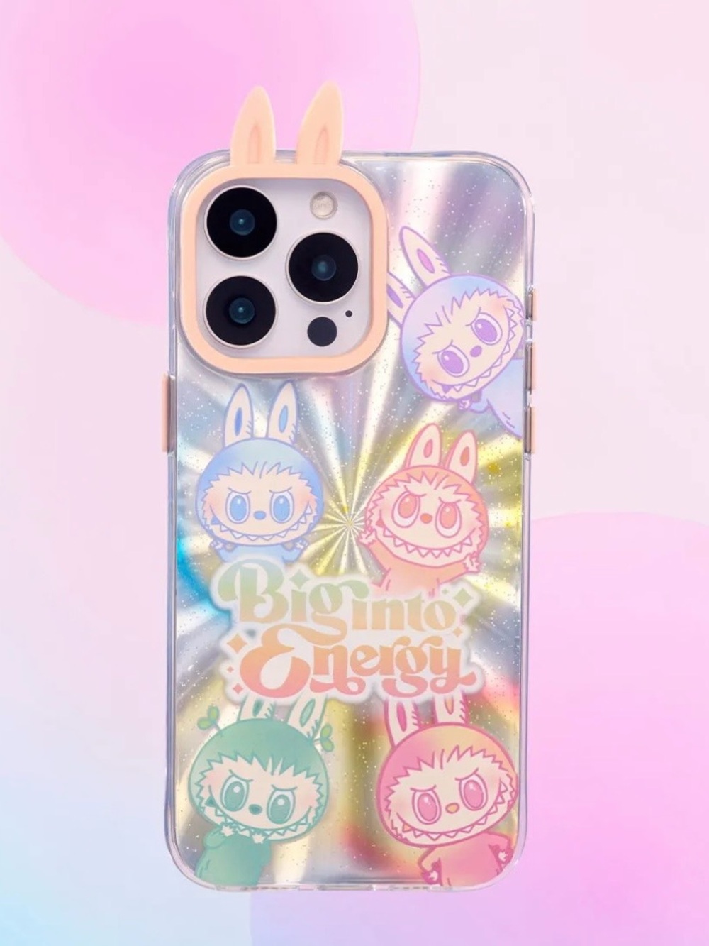 NEW THE MONSTERS Labubu Big into Energy Series-Phone Case iPhone 16 pro Max
